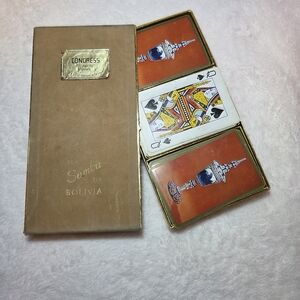 Congress Samba Of Boliva Vintage  Bohemian Goblet Canasta Playing Cards Set